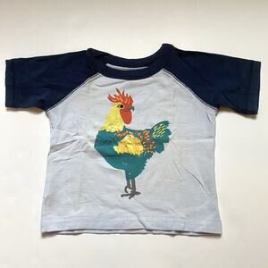 Tea Collection Rooster Graphic Tee Shirt